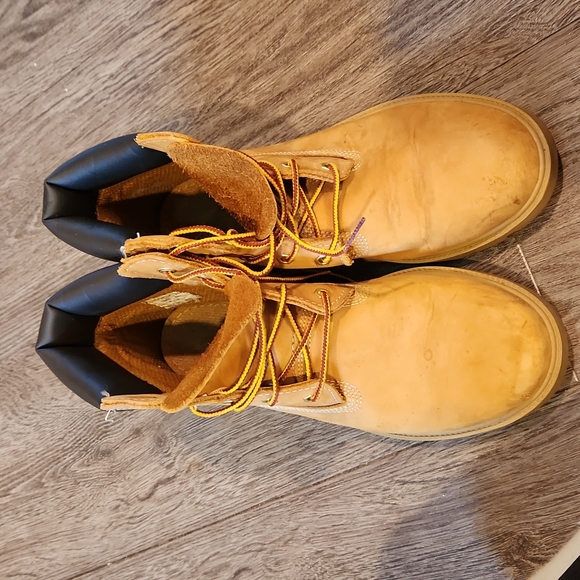 Timberland Men's basic 6 inch work boot size 6.5 M tan leather - Picture 4 of 4